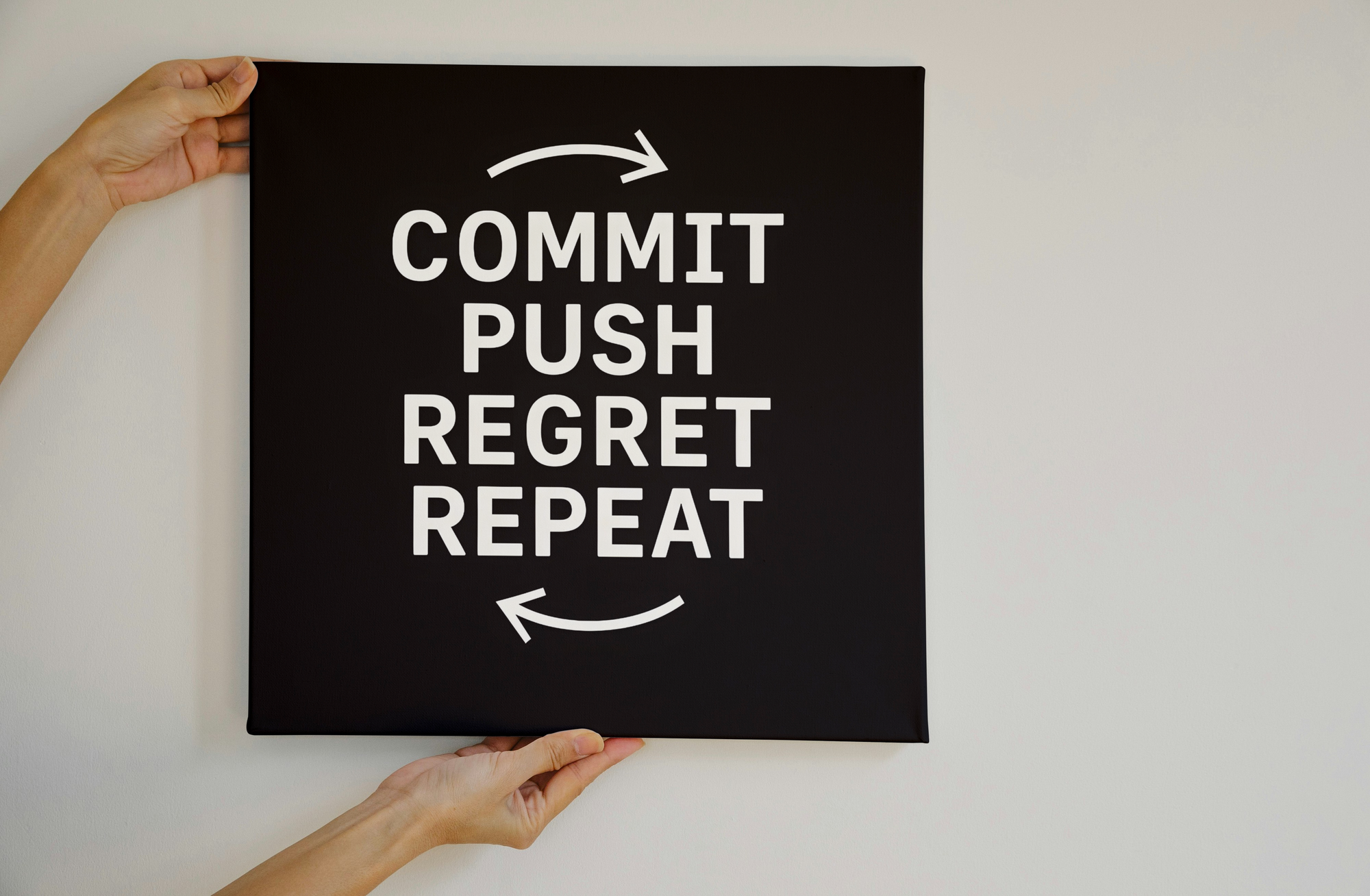 "Commit, Push, Regret, Repeat" Canvas